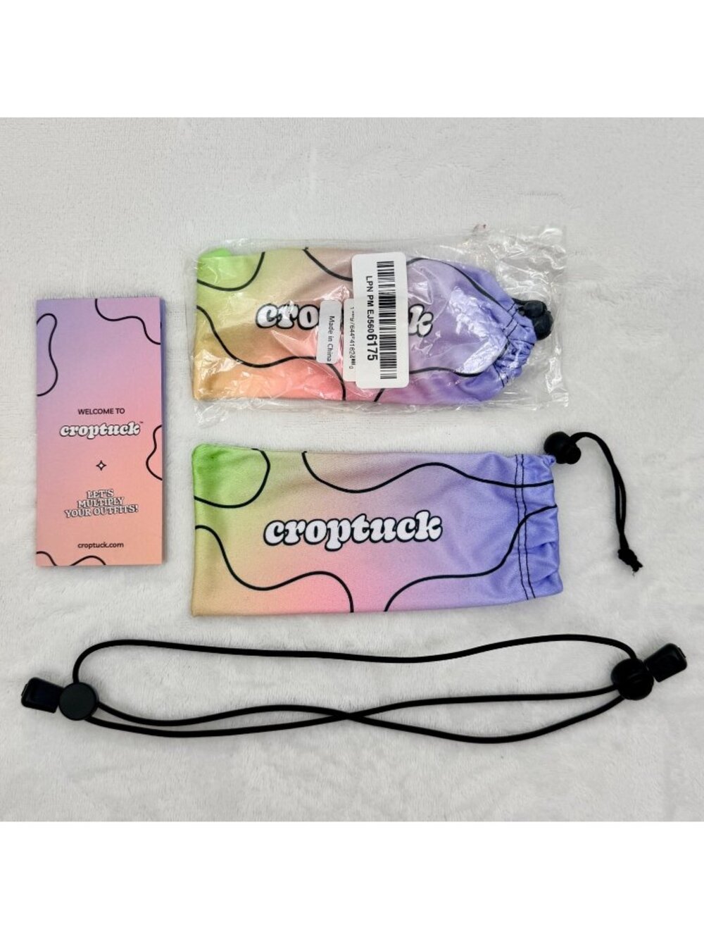Croptuck Adjustable Crop Top Tucking Waistband 2-Pack Small 0-6 Taupe & Black
